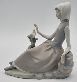 Retired Lladro "Shepherdess Girl" Figurine #4660