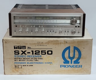 Vintage Pioneer SX-1250 160 Watt Per Channel Solid State Stereo Receiver In Box
