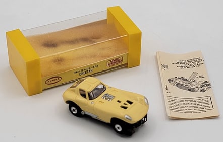 New In Box Aurora T-Jet Yellow Cheetah HO Scale Slot Car #1403