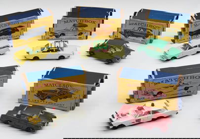 (5) Vintage Lesney Matchbox Vehicles In Original Boxes