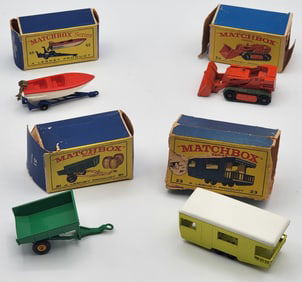 (4) Vintage Lesney Matchbox Vehicles In Original Boxes