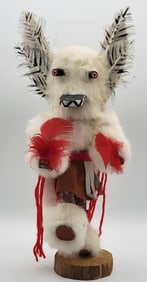 Vintage Native American "Badger" Kachina Doll Signed R. Lee