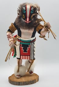 Vintage Native American "Badger" Kachina Doll Signed Largo
