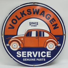Large 2-1/2' SSP Volkswagen Service Fantasy Advertising Sign