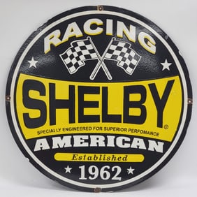 Large 2-1/2' SSP Shelby Racing Fantasy Advertising Sign