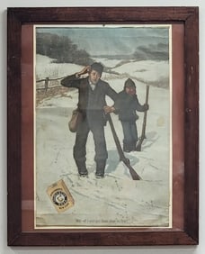 Vintage Framed Worth Brehm Arm & Hammer Soda Advertising Poster