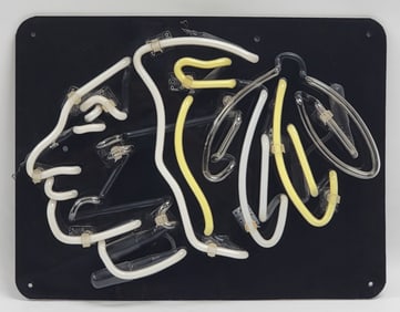 Chicago Blackhawks Logo Four-Color Neon Sign
