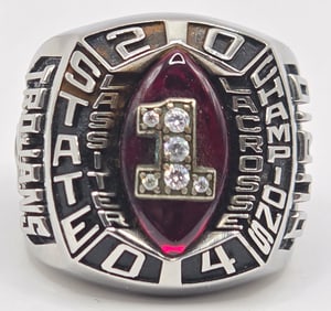 2004 Lassiter Lacrosse Georgia State Champions Ring