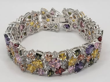 Charles Winston For Bella Luce 90.57 CTW Multi-Color Diamond Simulant Bracelet