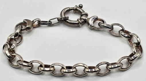 Heavy Milor Italy Sterling Silver Link Bracelet