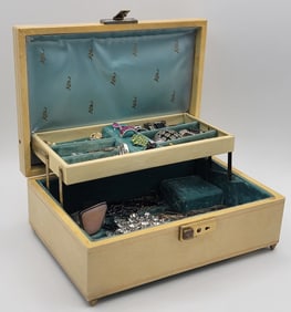 Sterling Silver & Costume Jewelry Box Lot