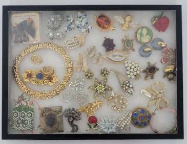 Case Of Mixed Vintage Costume Jewelry