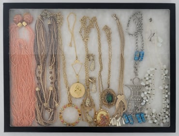 Case Of Mixed Vintage Costume Jewelry