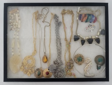 Case Of Mixed Vintage Costume Jewelry