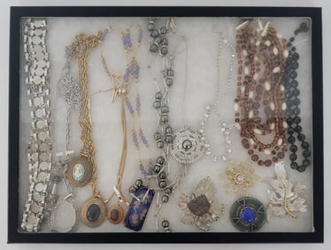 Case Of Mixed Vintage Costume Jewelry