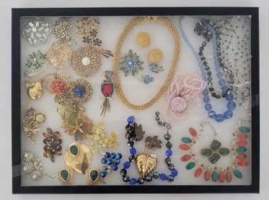 Case Of Mixed Vintage Costume Jewelry