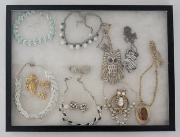 Case Of Mixed Vintage Costume Jewelry