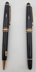 Montblanc Meisterstuck Fountain Pen & Ballpoint Pen Set In Box