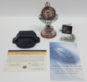New in box Franklin Mint Harley-Davidson Panhead Pocket Watch