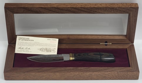 1990's Buck Harley-Davidson Shovelhead Limited Edition Fixed Blade Knife