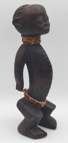 Vintage African Congo Ngbaka Tribal Hand Carved Wood Nabo Statue