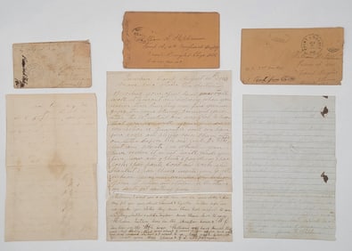 (3) Civil War Letters To Confederate POW In Camp Douglas, Illinois