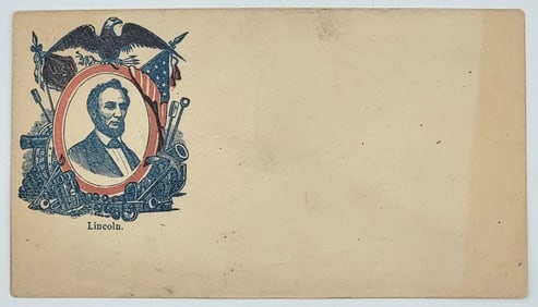 Original Civil War President Abraham Lincoln Cover Envelope