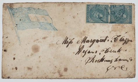 First National Flag Of The Confederacy Cover With Stamps