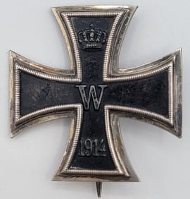 1914 WW1 German Iron Cross First Class Maker Marked KO