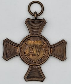 WW1 German Bavarian 15 Years Service Cross