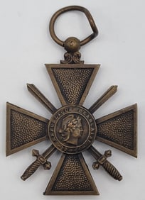 WWI French Croix de Guerre (War Cross) Medal