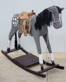 Giant 62" Tall Custom Made Rocking Horse
