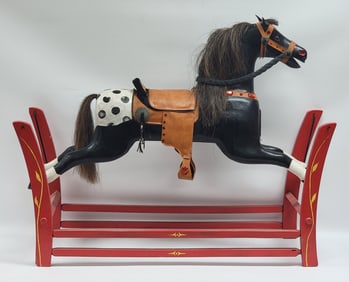 Restored Vintage Glider Rocking Horse