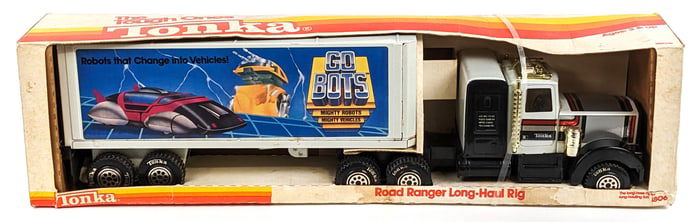 Tonka Go Bots Road Ranger Long-Haul Rig Truck & Trailer In Box
