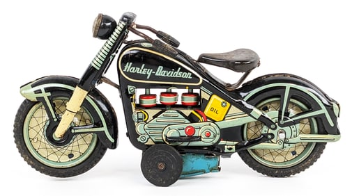 Japan Tin Friction Harley-Davidson Motorcycle