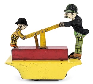 Marx Tin Windup Moon Mullins & Kayo Handcar