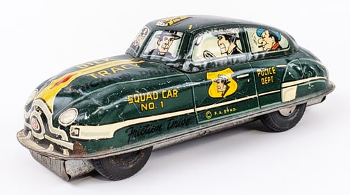 Marx Tin Friction Dick Tracy Police Squad Car