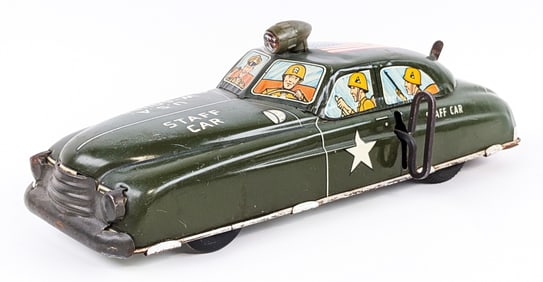 Marx Tin Windup U.S.A. Staff Car
