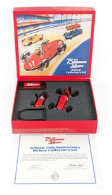 Schuco 75th Anniversary Deluxe Collector's Race Car Set NIB