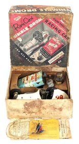 Original Roy Cox Engine Powered Thimble Drome Racing Car w/ Box