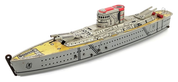 Marx Tin Windup USS Washington Warship