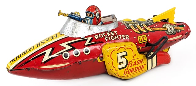 Marx Tin Windup Flash Gordon Rocket Fighter Ship