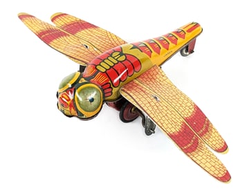 Japan Tin Friction Dragonfly Toy