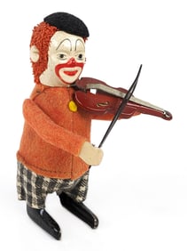 Schuco Windup Clown Violin Player