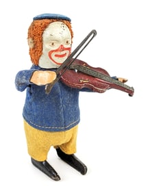Schuco Windup Clown Violin Player