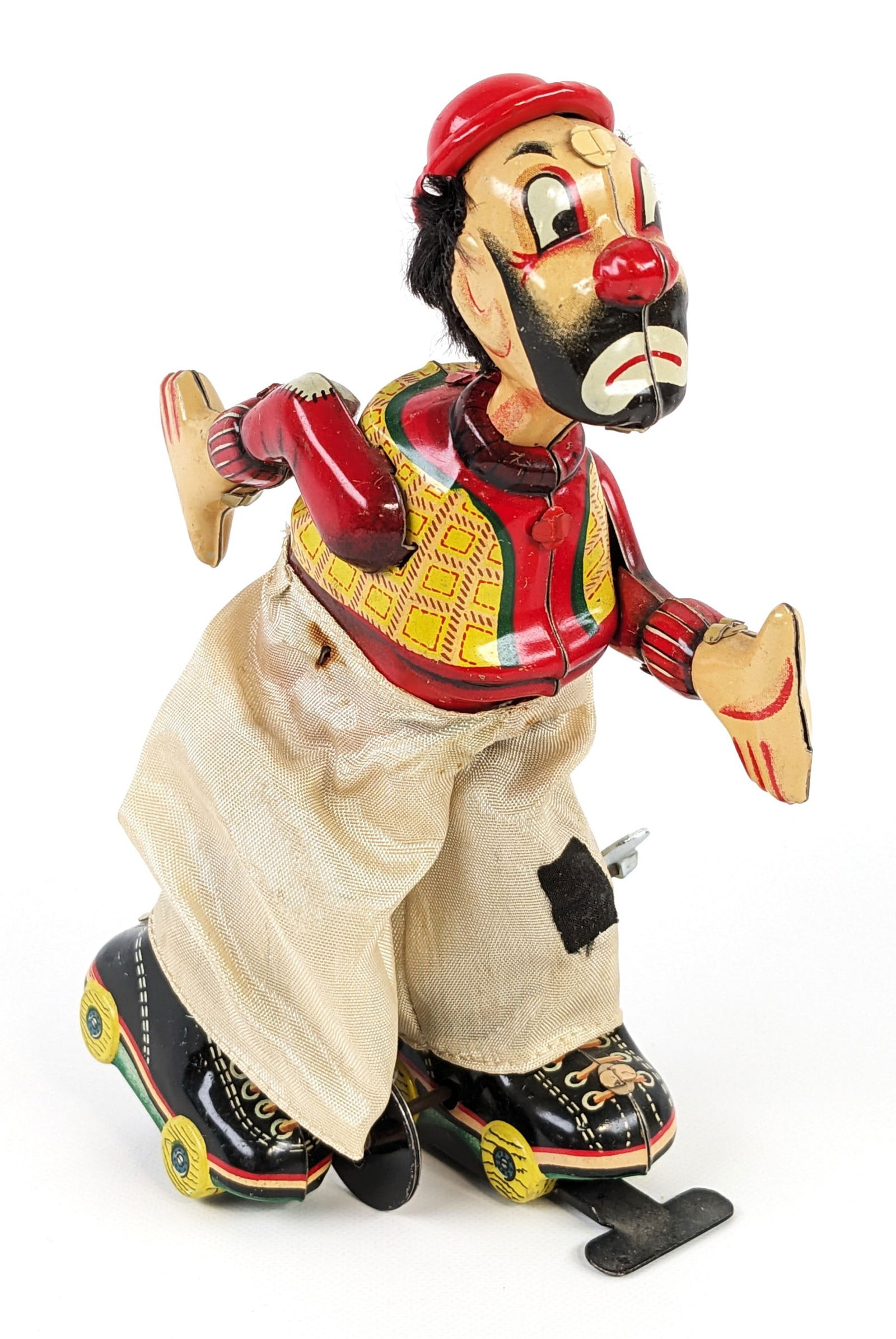 1950's Tin Windup Pango Pango African Dancer By Tps