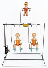Marx Tin Windup Big 3 Aerial Acrobats
