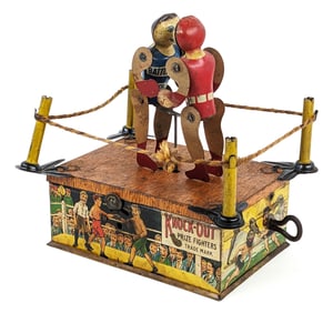 Ferdinand Strauss Tin Windup Knock-Out Prize Fighters