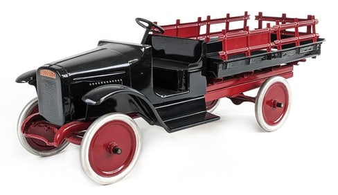 Restored Buddy L Stake Side Lumber Truck