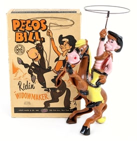 Marx Windup Pecos Bill Ridin' Widowmaker w/ Box